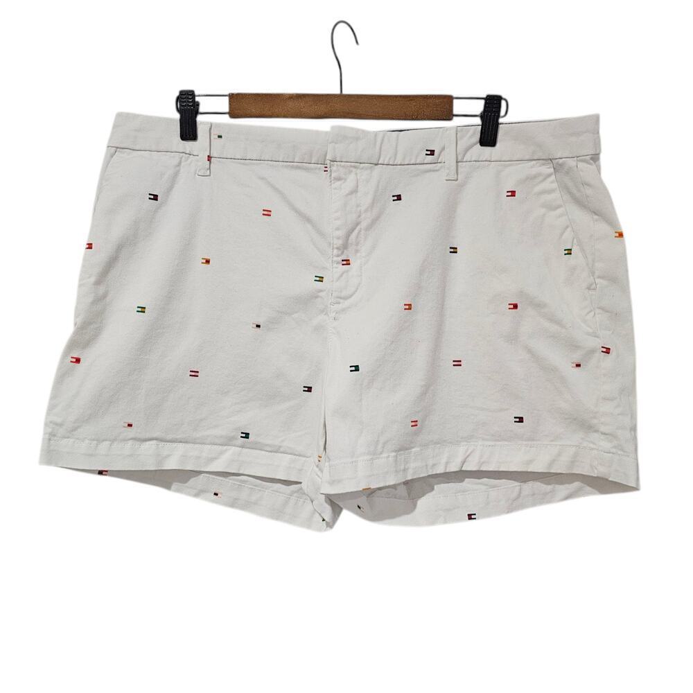 Tommy Hilfiger Logo Shorts White Size 18